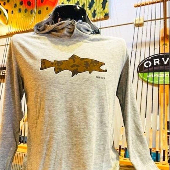 Orvis Shirts Orvis Camo Trout Hoodie Poshmark